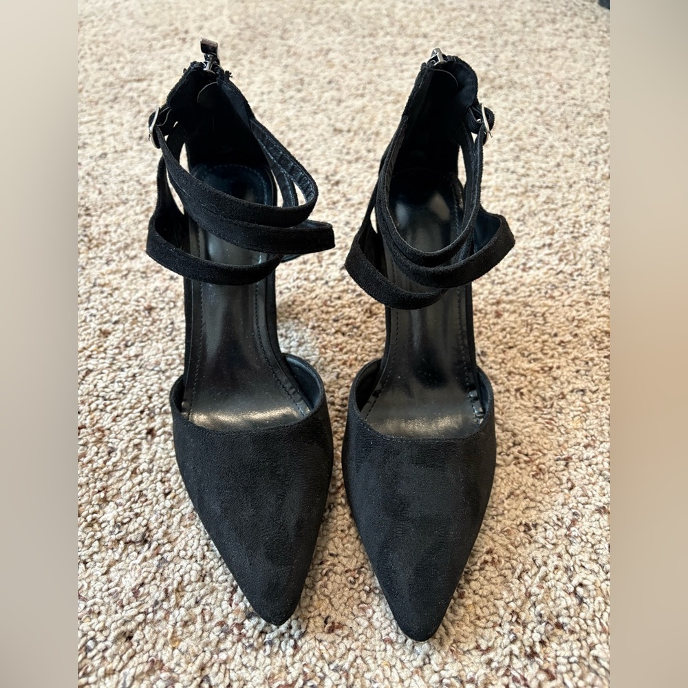 SHEIN Black Strappy Heels